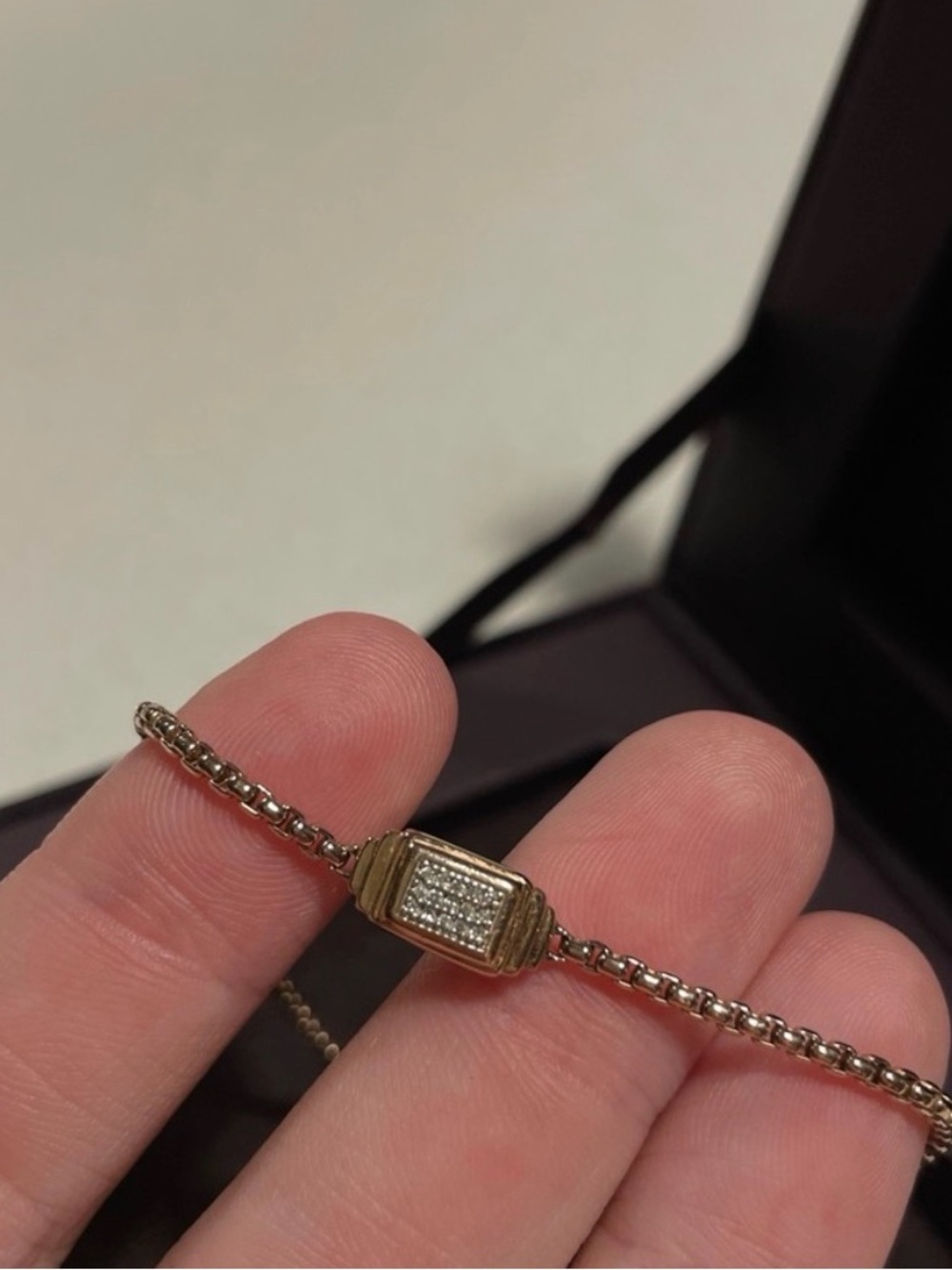 Monica Vinader Baja Deco Bracelet Diamond 18k Rose Gold - Picture 8 of 12